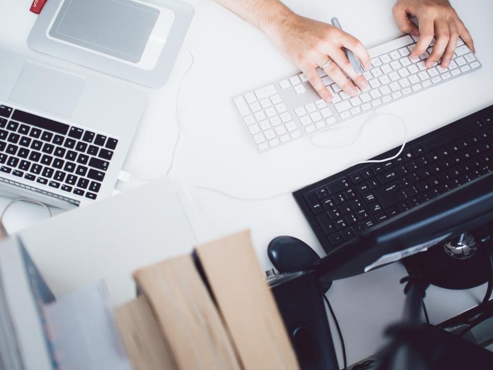Illustrative photograph of macbook Laptop